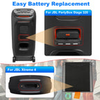 FG4CELL21700X(2S2P) Replacement Battery For JBL PartyBox Stage 320 Xtreme 4 - Easy Battery Replacement