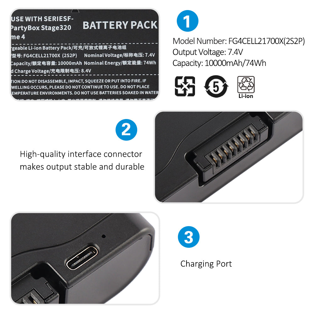 JBL-FG4CELL2170X-7.2V-68Wh-Speaker-Battery