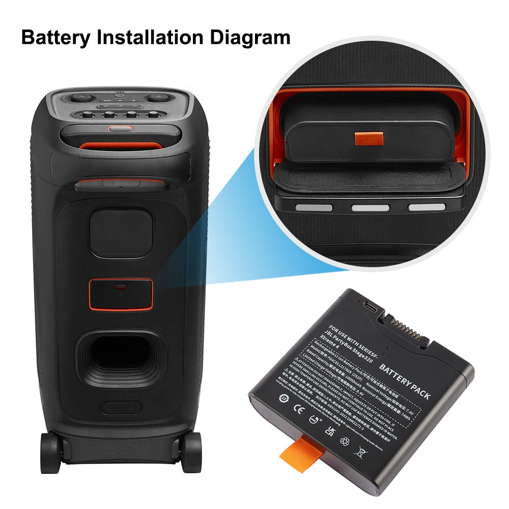 JBL-FG4CELL2170X-7.2V-68Wh-Speaker-Battery
