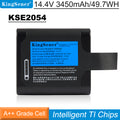 KSE2054 replacement battery for FLIR Si2-PD LD Pro Acoustic Camera, 14.4V 3450mAh 49.7Wh, blue label view with safety protection and M4 buckle
