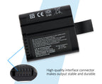 Detailed technical sticker on the FLIR KSE-2054 smart battery with regulatory and power info