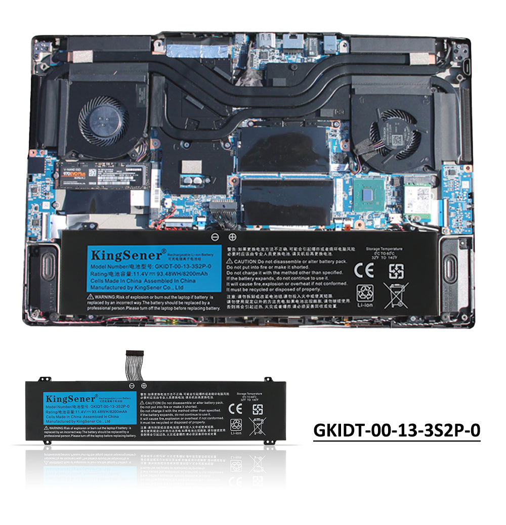Kingsener-GKIDT-00-13-3S2P-0-11.4V-8200mAh-93.48WH-Battery