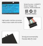 Kingsener-L14M4P72-7.4V-45WH-6280mAh-Battery