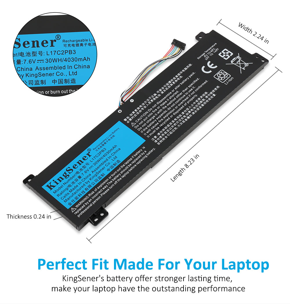 Kingsener-L17C2PB3--7.6V-30WH-4030mAh-Battery