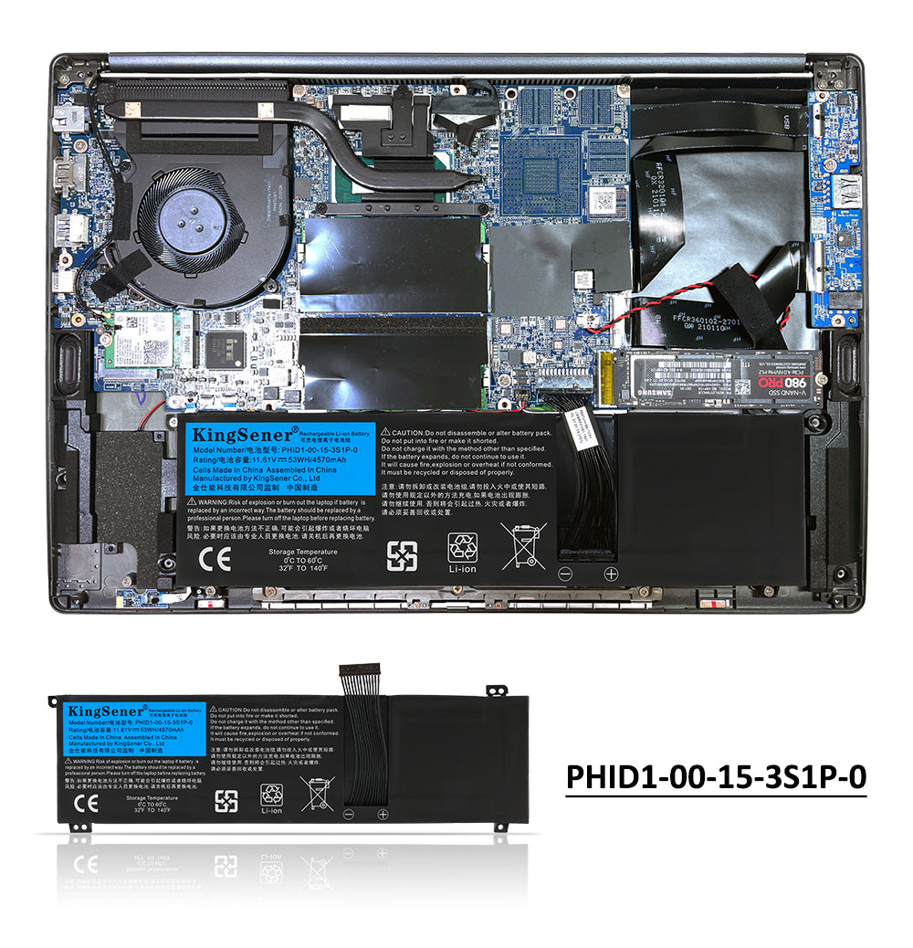 Kingsener-PHID1-00-15-3S1P-0-11.61V-53WH-4570mAh-Battery