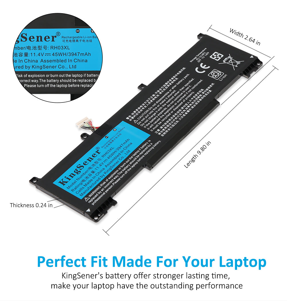 Kingsener-RH03XL-11.4V-45Wh-Battery