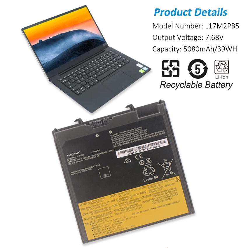 L17M2PB5-7.68V-39WH-Laptop-Battery