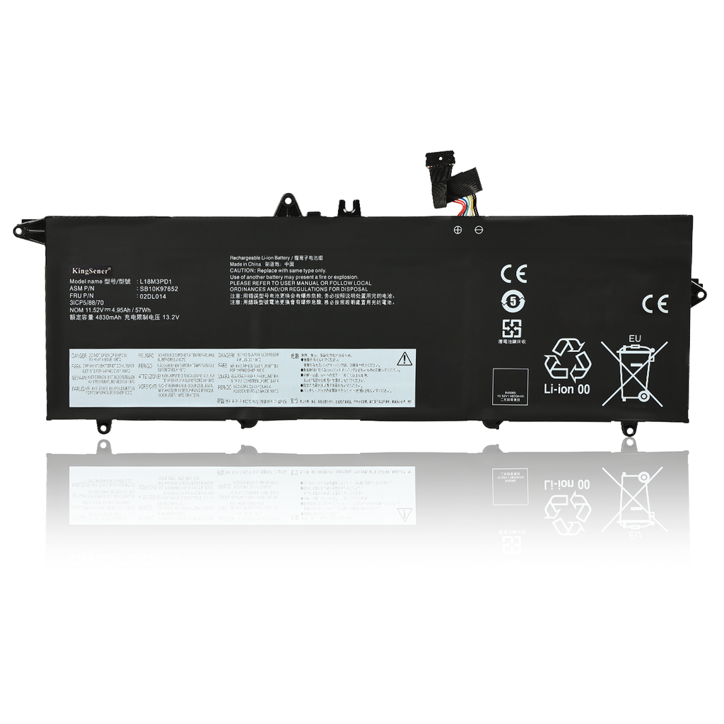 KingSener L18M3PD1 Lenovo ThinkPad T14sシリーズ用交換バッテリー – 11.46V 57Wh