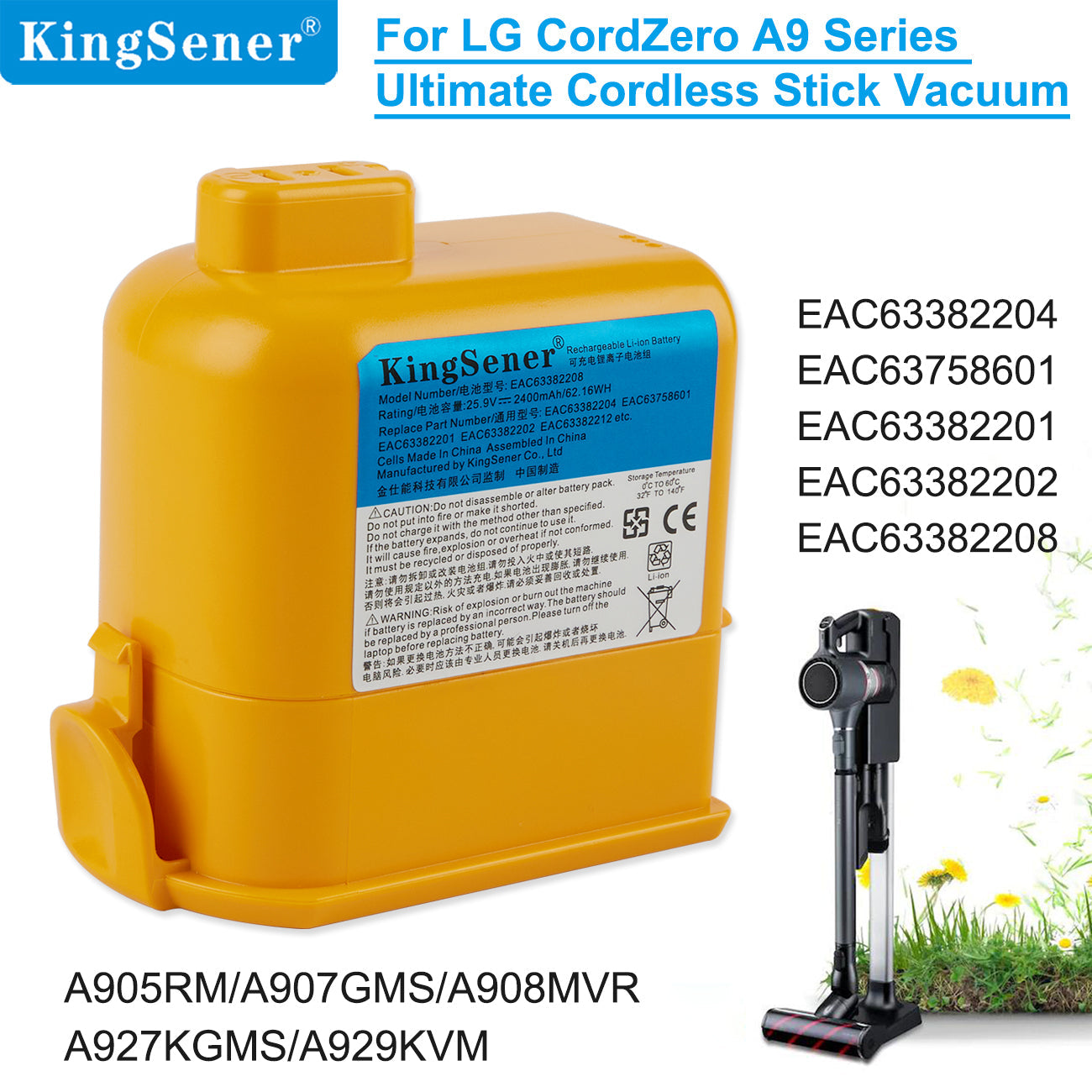 LG-CordZero-62.16WH-EAC63382208-Cleaner-Battery