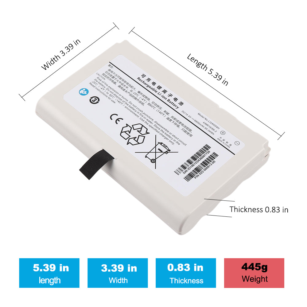 Mindray-LI24I004H-6600mAh-Medical-Battery