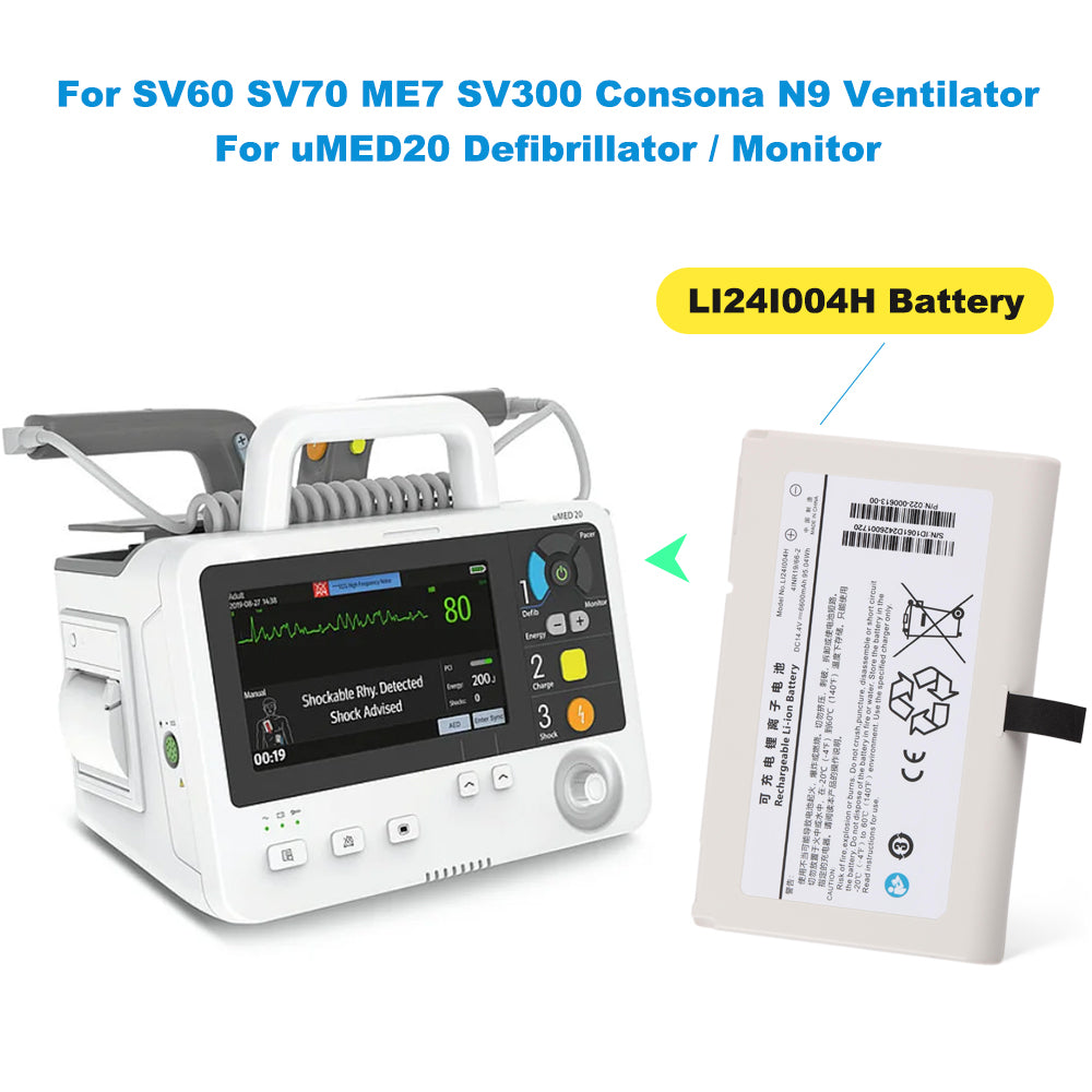 Mindray-LI24I004H-6600mAh-Medical-Battery