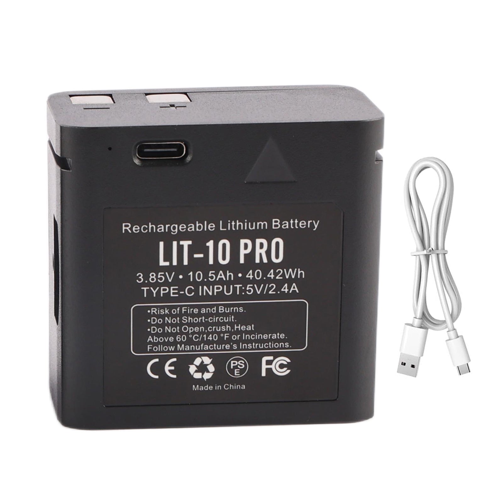LIT-10 PRO-3.85V-40.42Wh-Trail-Camera-Battery