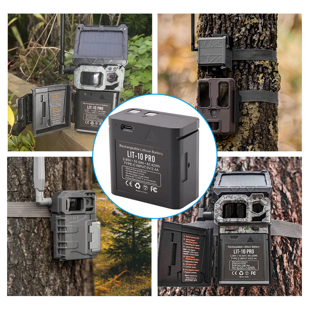 LIT-10 PRO-3.85V-40.42Wh-Trail-Camera-Battery
