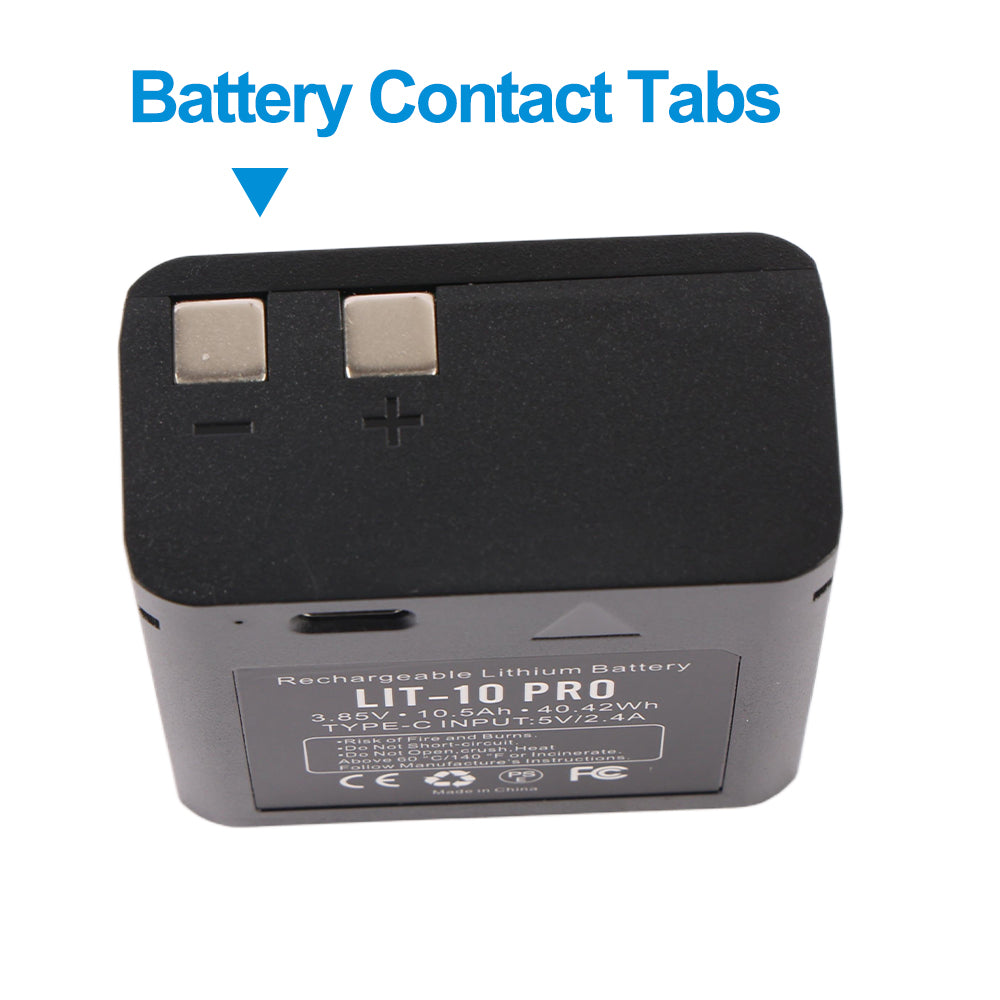 LIT-10 PRO-3.85V-40.42Wh-Trail-Camera-Battery