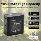 LIT-10 Pro 3.85V 10500mAh 40.42Wh high-capacity rechargeable battery built for hunting trail cameras, long-lasting outdoor power