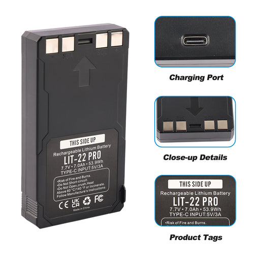 LIT-22 PRO-7.7V-53.9Wh-Trail-Camera-Battery