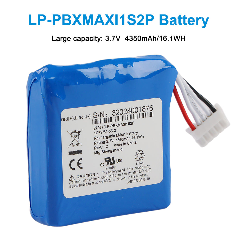 LP-PBXMAXI1S2P-4350mAh-Medical-Battery
