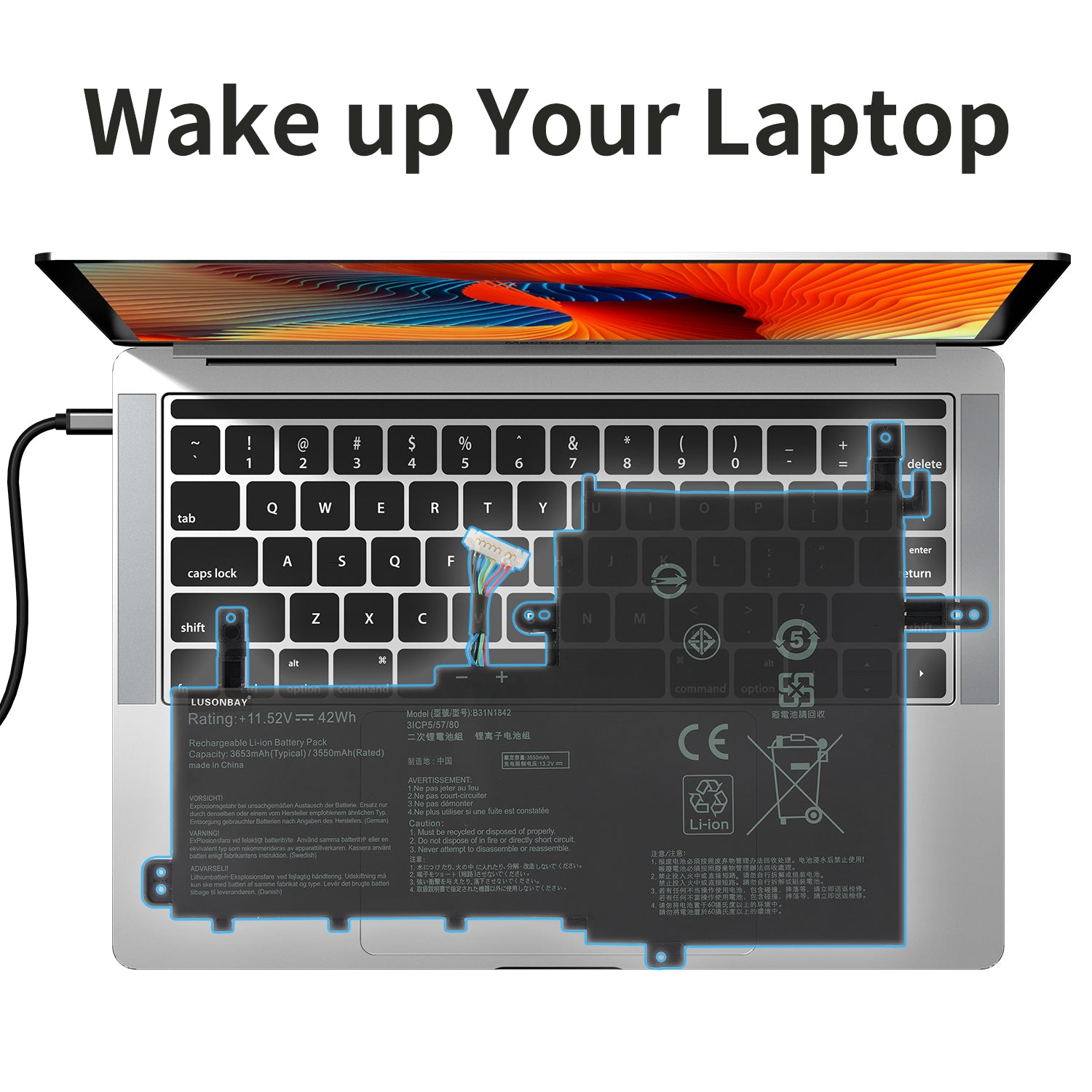 LUSONBAY-B31N1842-11.52V-42Wh-Laptop-Battery