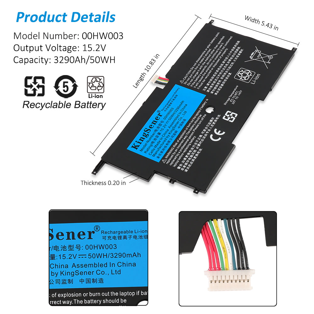 Lenovo-00HW003-15.2V-50WH-Laptop-Battery