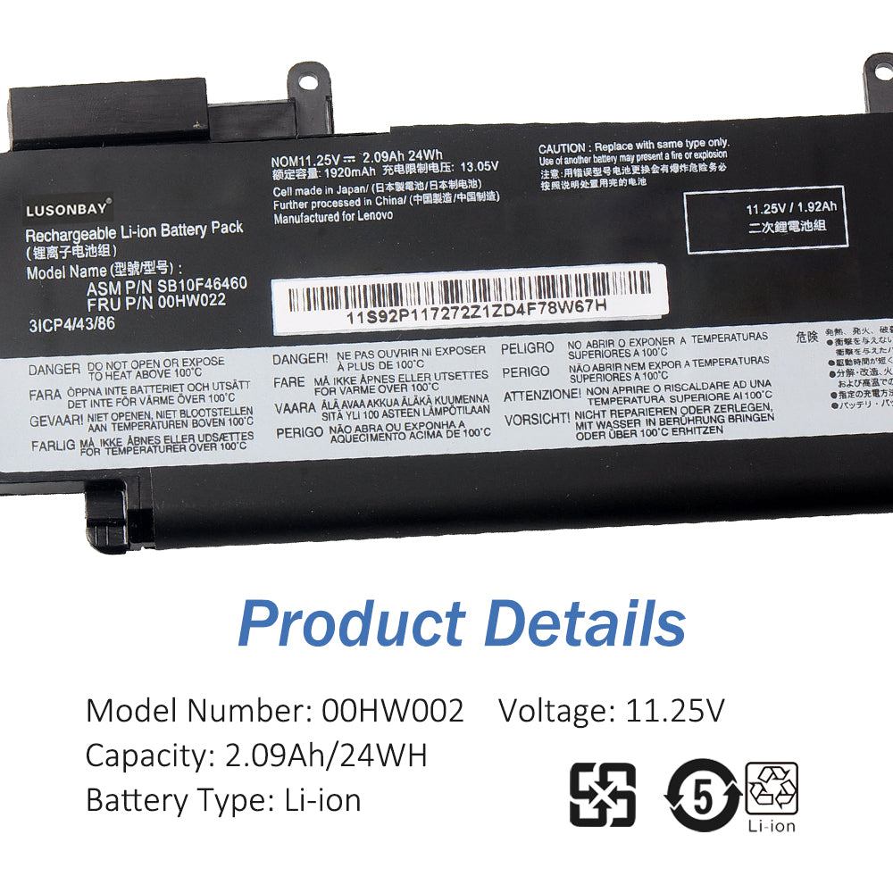 Lenovo-00HW022-11.25V-24Wh-Laptop-Battery
