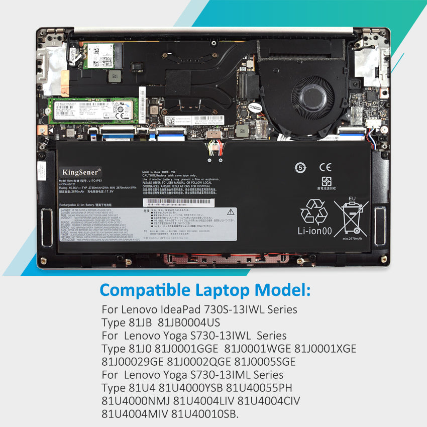 Lenovo-42WH-2735mAh-L17C4PE1-Laptop-Battery 