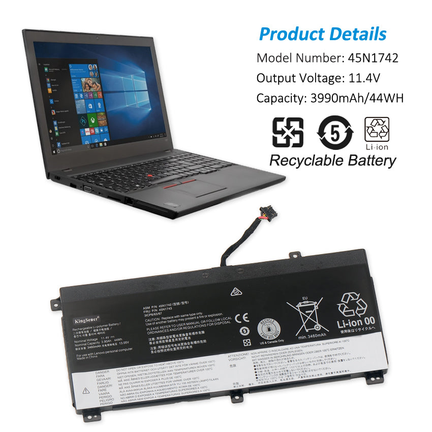     Lenovo-45N1742-11.4V-44WH-Laptop-Battery