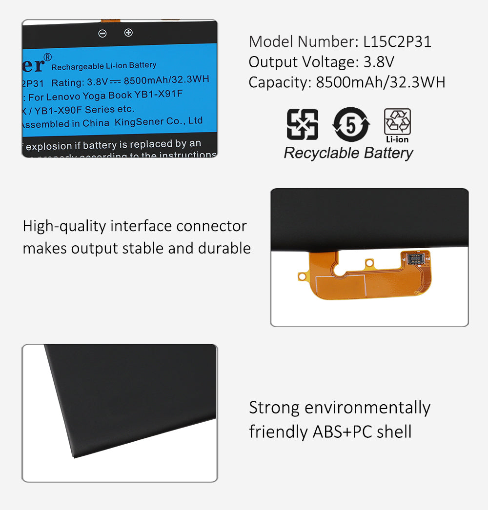 Lenovo-Yoga-L15C2P31-Tablet-battery-8500mAh 