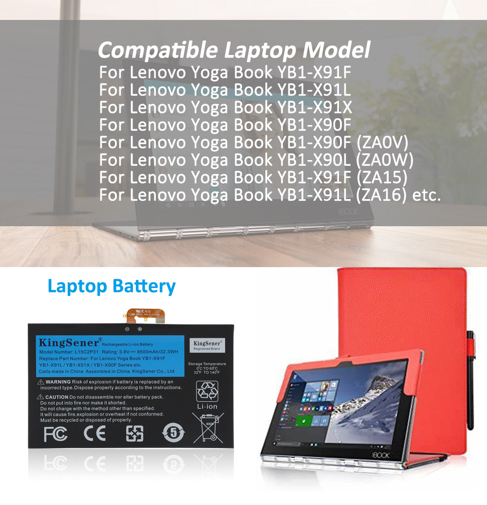 Lenovo-Yoga-L15C2P31-Tablet-battery-8500mAh 
