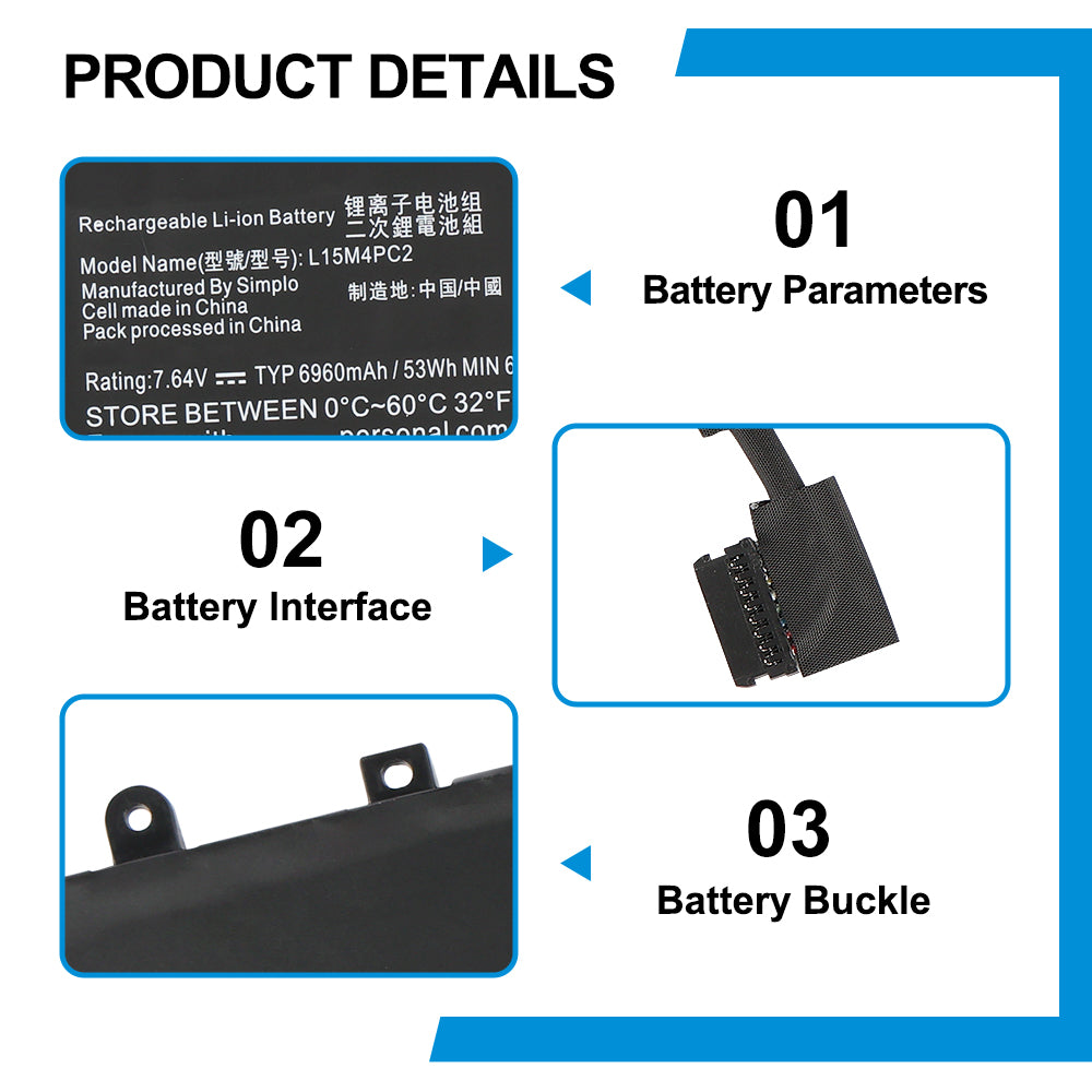 Lenovo-L15M4PC2-7.64V-53Wh-Laptop-Battery