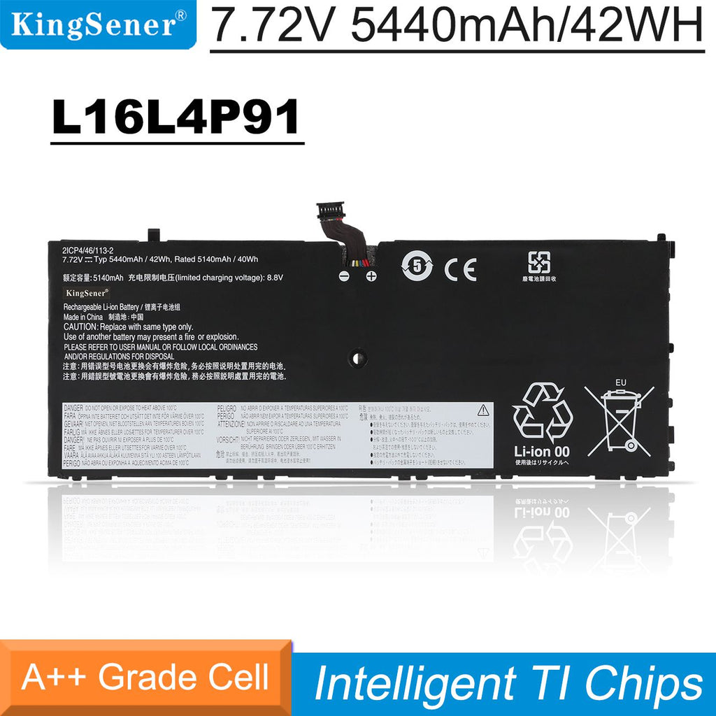 Lenovo-L16L4P91-7.72V-42WH-Laptop-Battery