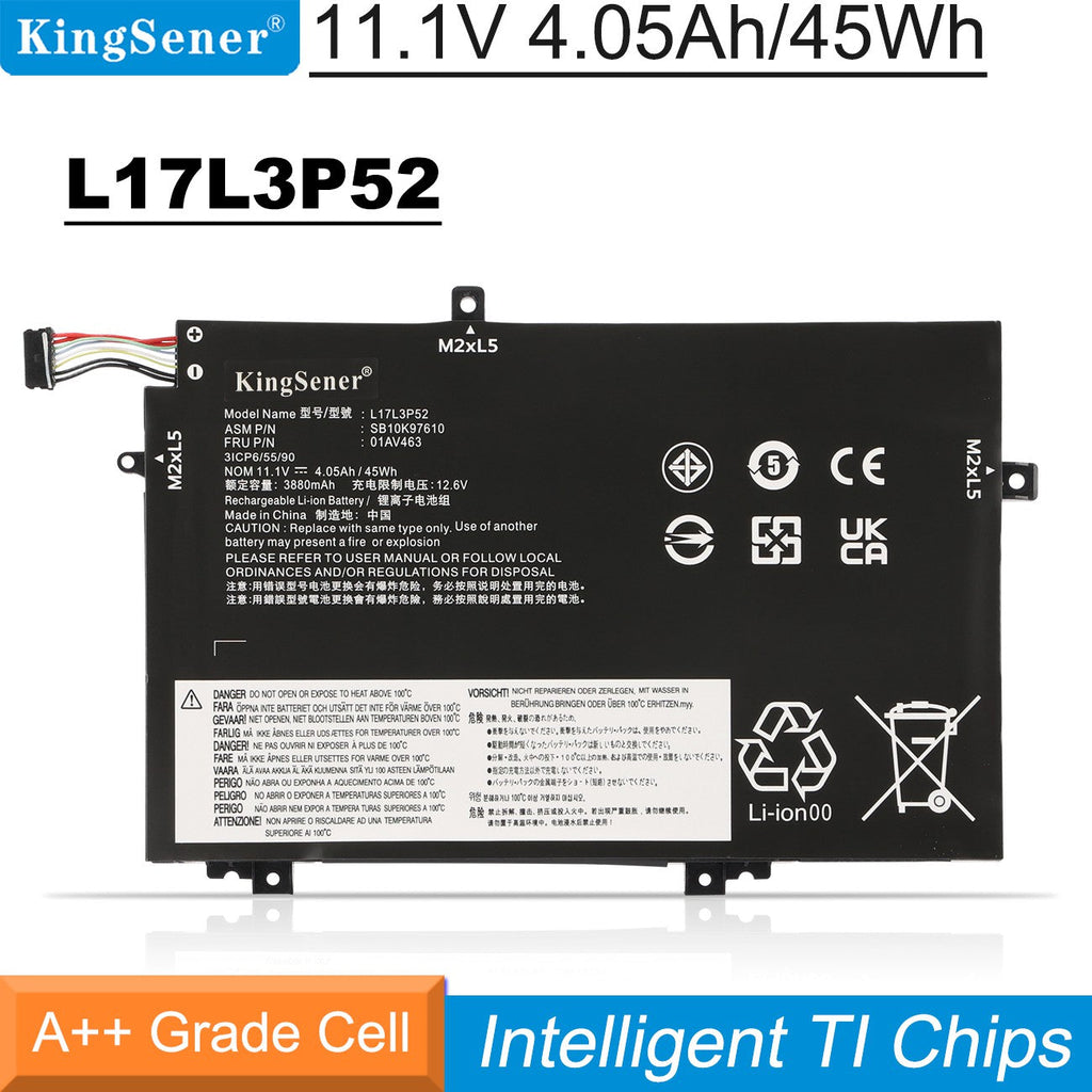 Lenovo-L17L3P52-11.1V-45Wh-Laptop-Battery