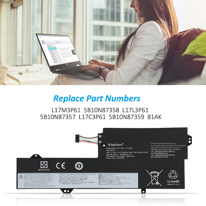 Lenovo-L17L3P61-11.58V-36WH-Laptop-Battery