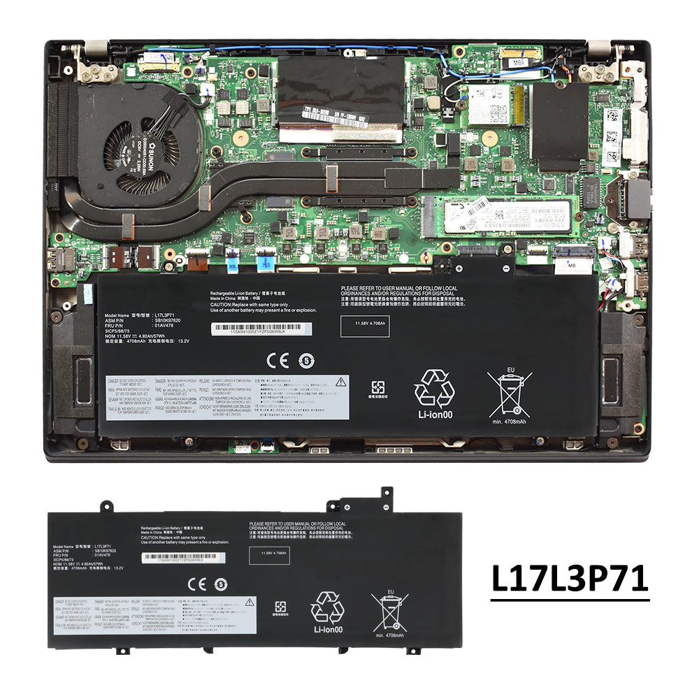 Lenovo-L17L3P71-11.58V-57Wh-Laptop-Battery
