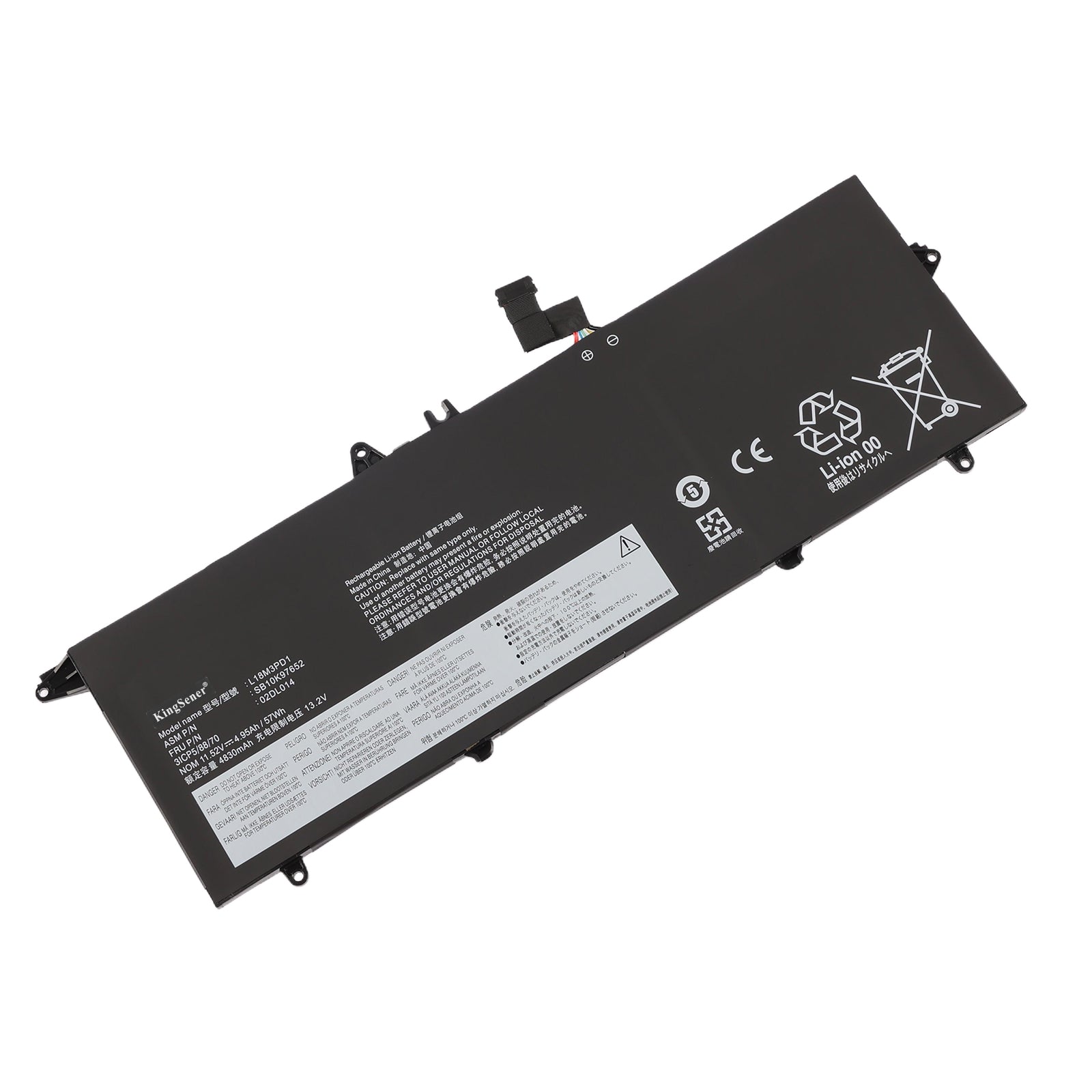 Lenovo ThinkPad T14s Gen 1 Gen 2用 L18M3PD1 バッテリー 57WH