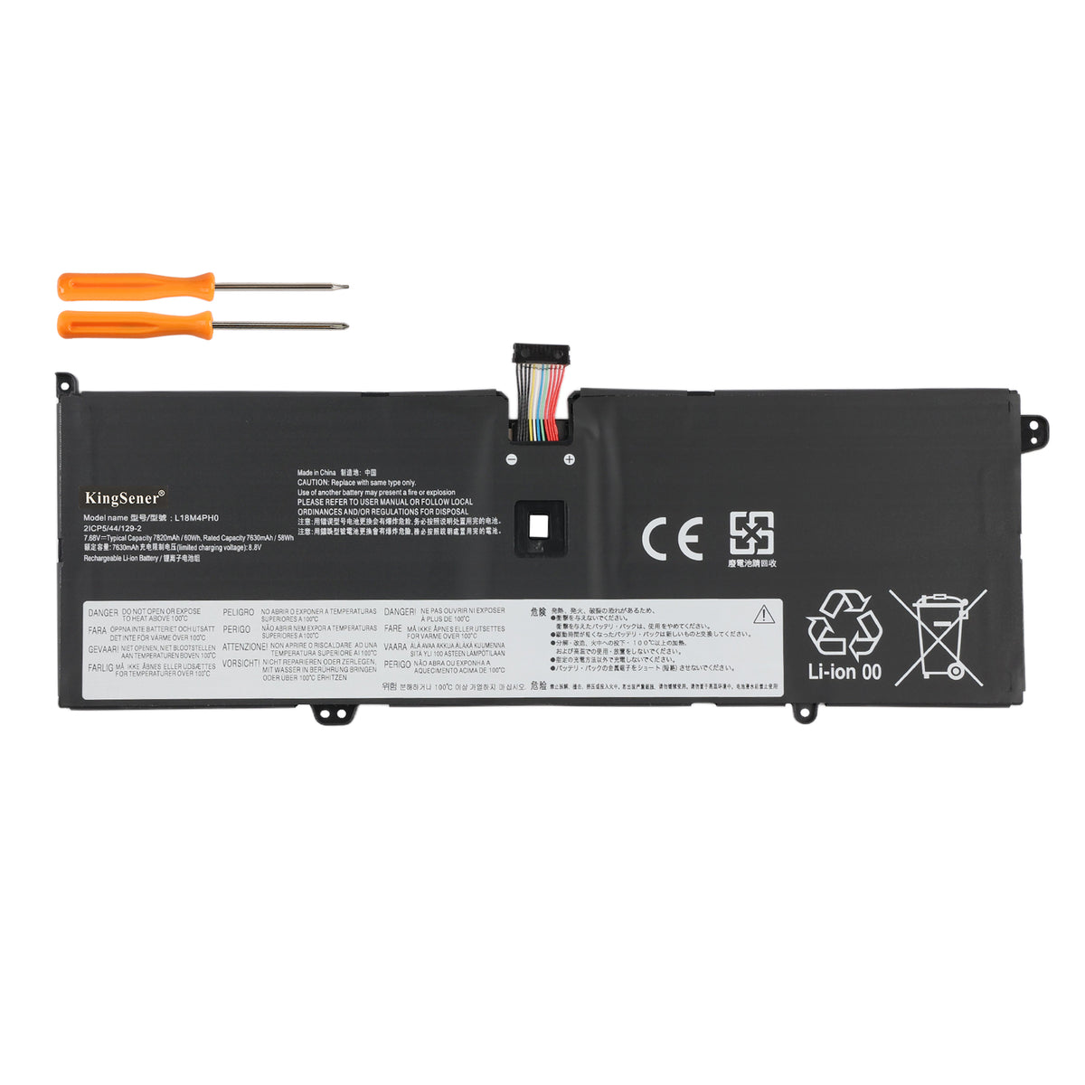 L18M4PH0 60Wh Laptop Battery For Lenovo Yoga C940-14IIL 81Q9 Series C940 2-in-1 14 inch L18C4PH0