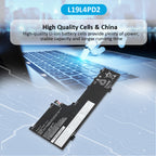 KingSener L19M4PD2 筆記型電腦電池，適用於聯想 IdeaPad Yoga S740-14IIL 系列筆記型電腦，型號包括 5B10W67424、5B10U97772、L19L4PD2、5B10W67253 和 5B10U9773。