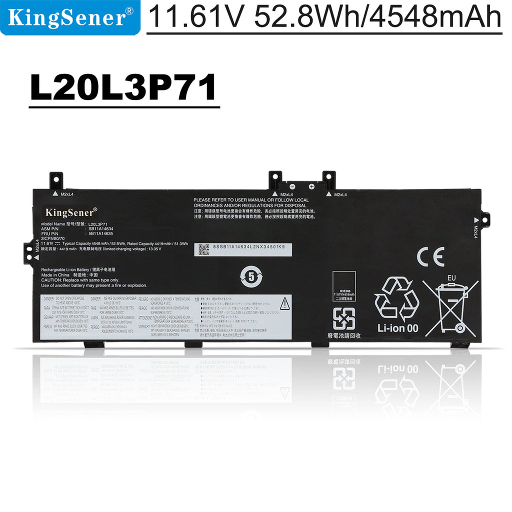 Lenovo-L20L3P71-11.61V-52.8Wh-Laptop-Battery