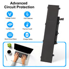 L20L3PD4 battery with advanced circuit protection features including voltage control and thermal cutoff