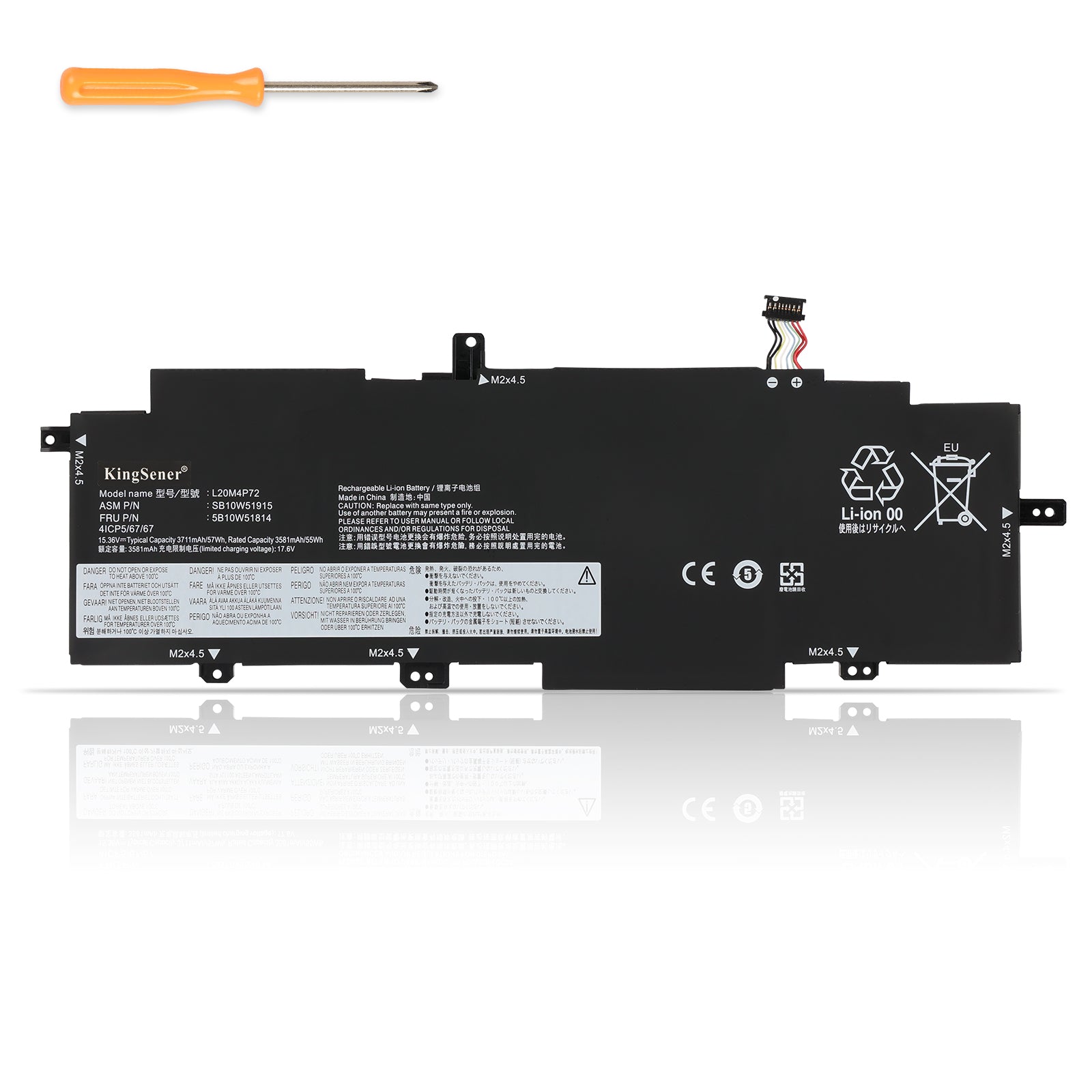L20M4P72 Battery for Lenovo ThinkPad T14s Gen 2 57Wh 15.36V