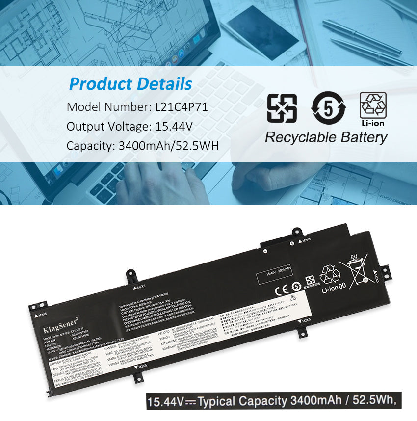 Lenovo-L21C4P71-3400mAh-Laptop-Battery