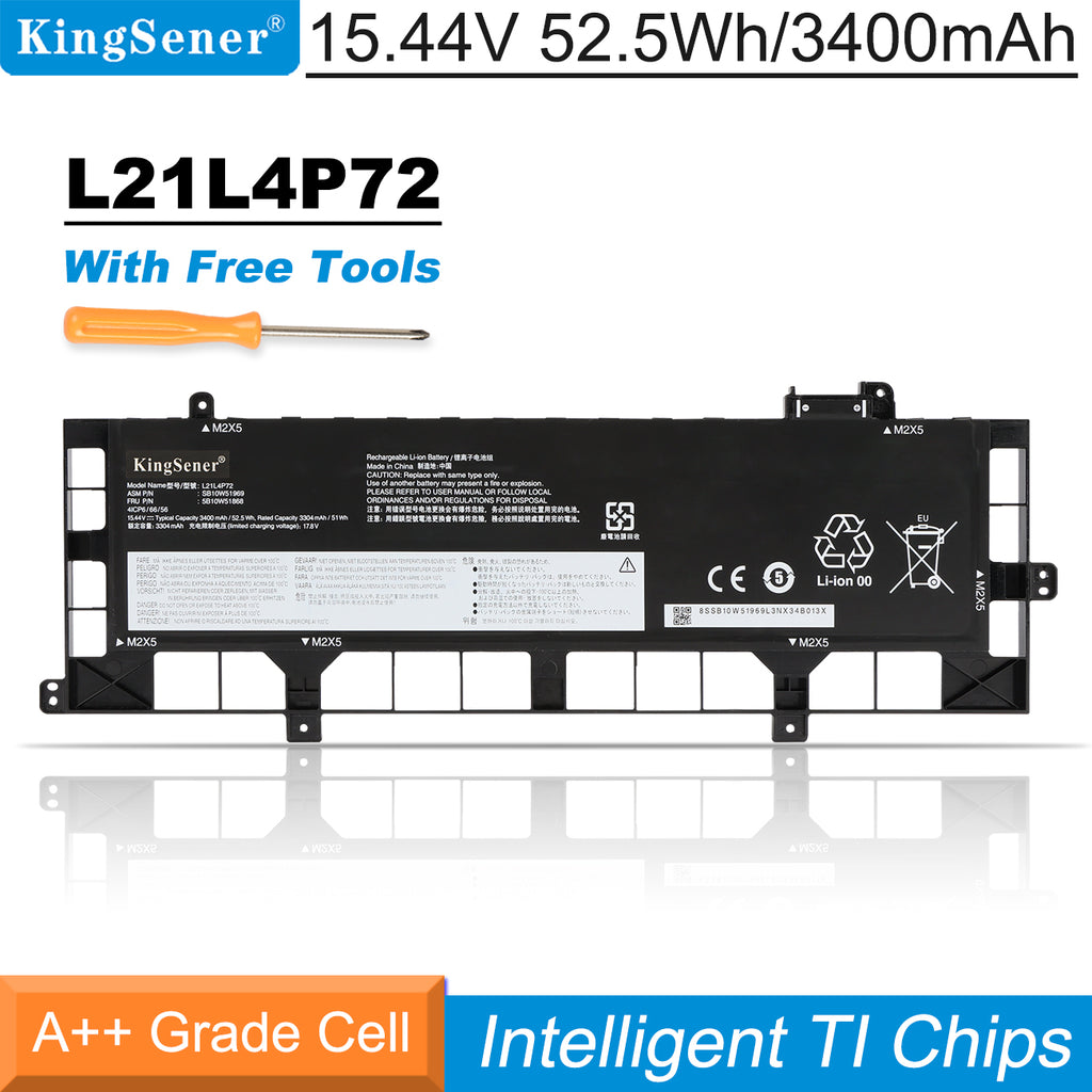 Lenovo-L21L4P72-15.44V-52.5Wh-Laptop-Battery