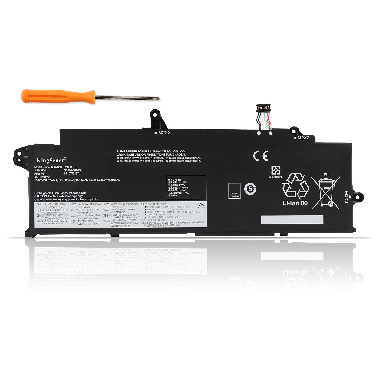 Lenovo-L21L4P73-15.36V-3711mAh-Laptop-Battery