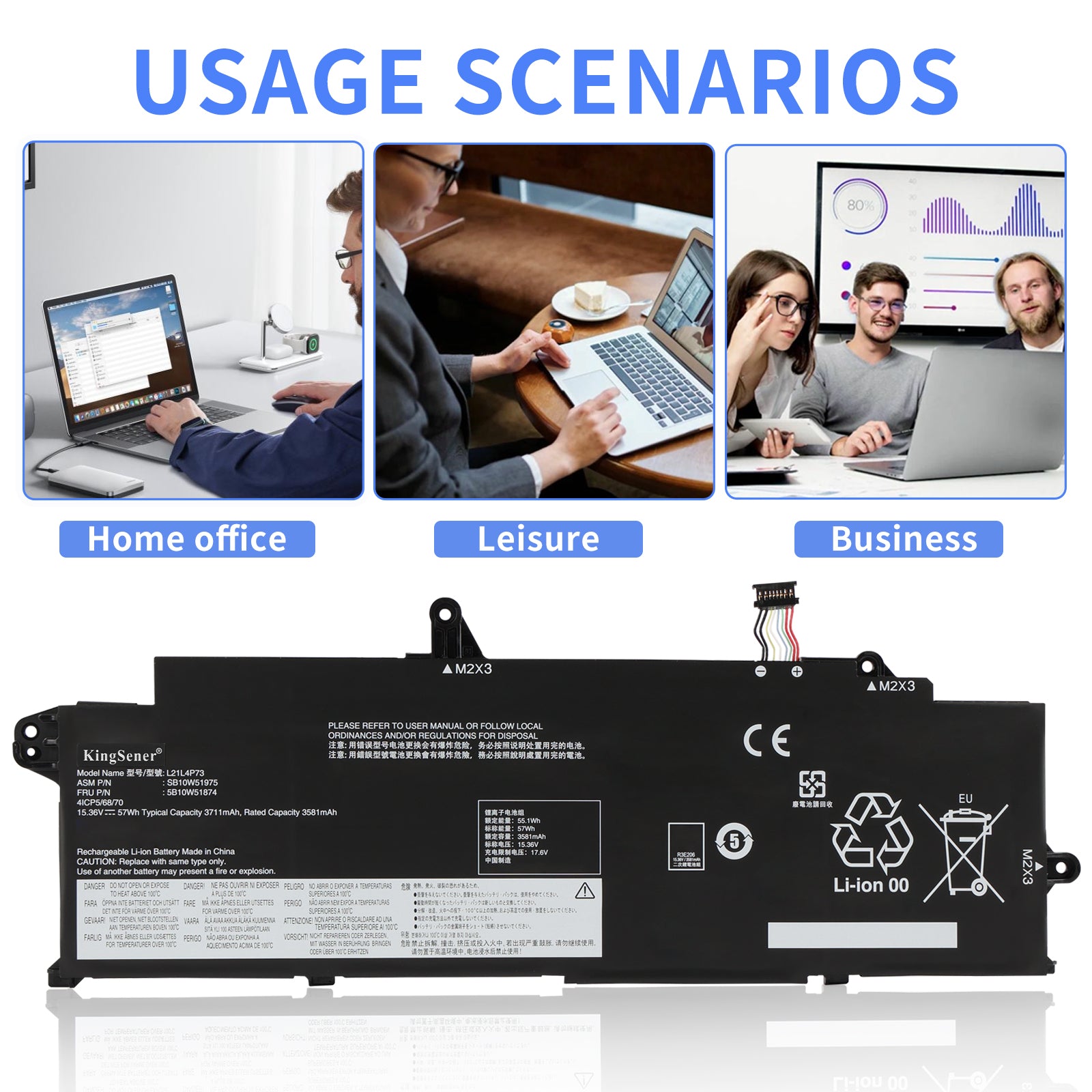Lenovo-L21L4P73-15.36V-57Wh-Laptop-Battery