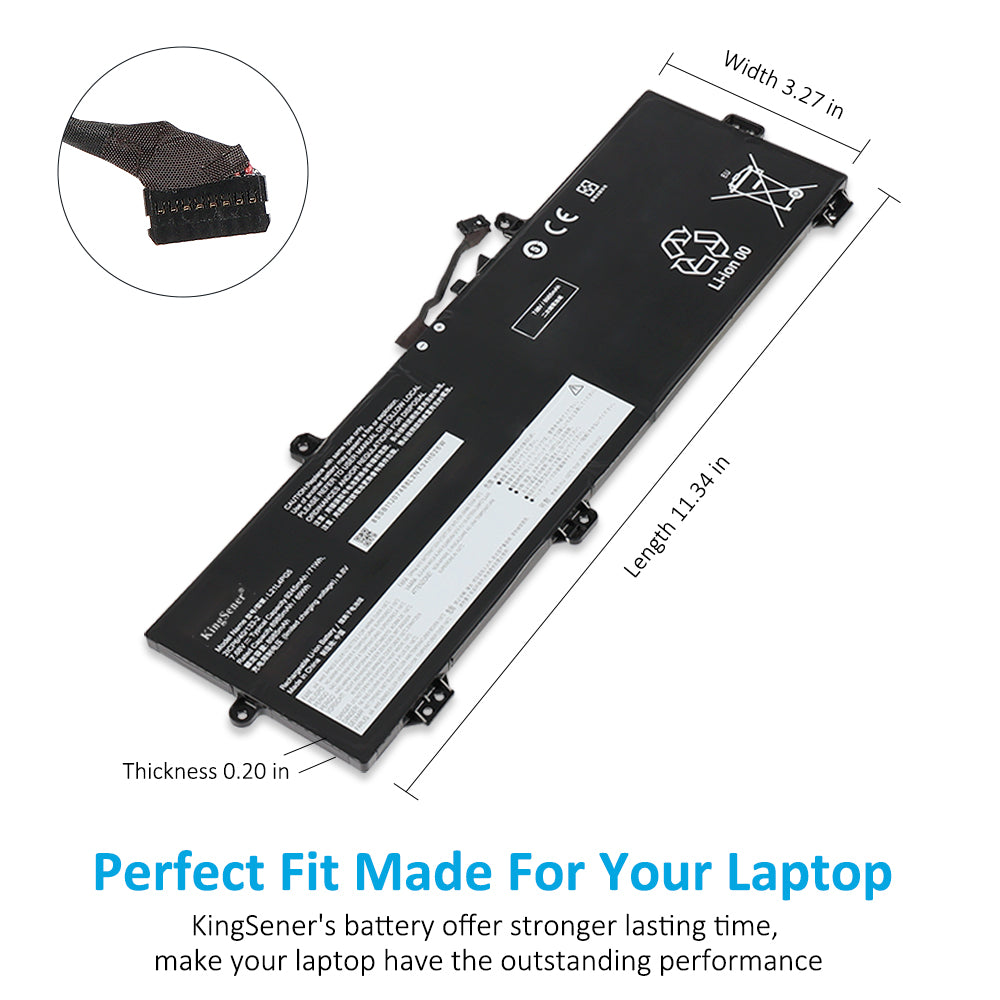 KingSener L21L4PG5 Laptop-Akku für Lenovo IdeaPad Gaming Chromebook 16 IdeaPad IP 5 Chrom 16IAU7 L21M4PG5 2ICP6/40/133-2 5B11J07490