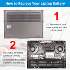 Step-by-step guide how to replace L22C4PC0 battery in Lenovo ThinkBook Legion laptop