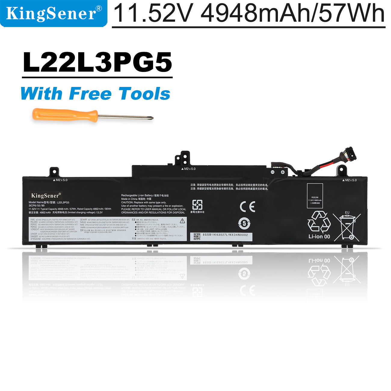 Lenovo-L22L3PG5-4948mAh-Laptop-Battery