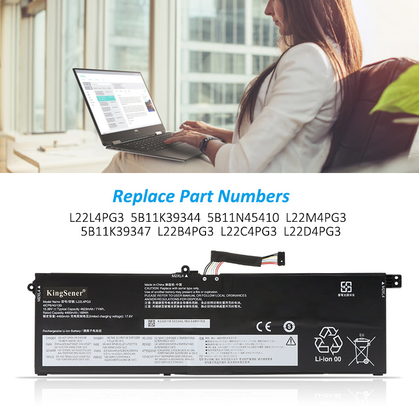 Lenovo-L22L4PG3-15.36V-71Wh-Laptop-Battery