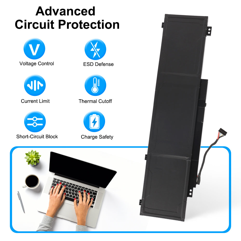 L24B3PK2 battery with six-layer circuit protection including voltage control, ESD defense, thermal cutoff and short-circuit block