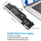 L24B3PK2 replacement battery dimensions 11.22 x 2.83 x 0.24 inch, precision fit for Lenovo IdeaPad Slim 3 and Slim 5 series chassis