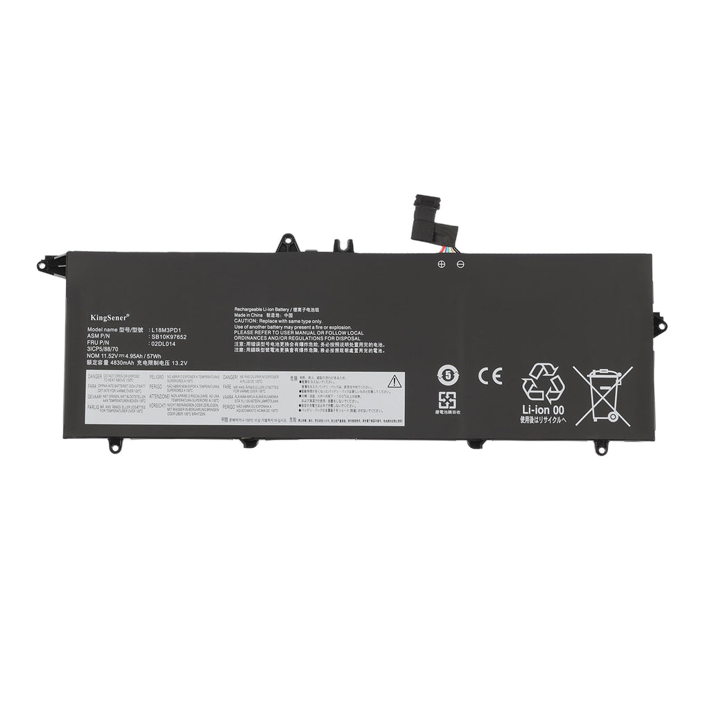 Lenovo-T490S-L18M3PD1-11.52V-57Wh-Laptop-Battery